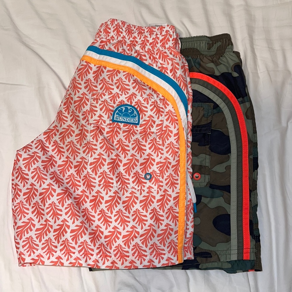 Mens Sundek Two Package Bathing Suit (Knee Length) / Size: S